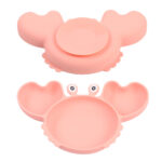 crab shaped silicone dinner plate (1)