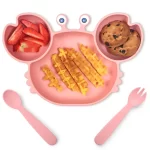 crab shaped silicone dinner plate (1)